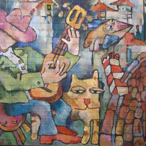 Переход границы сидя