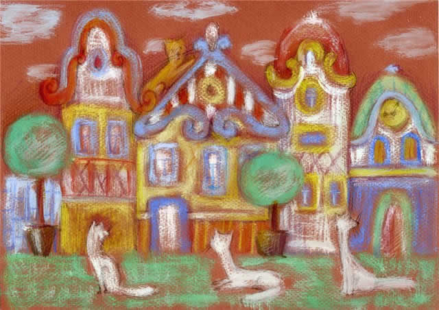 Улица белых кошек