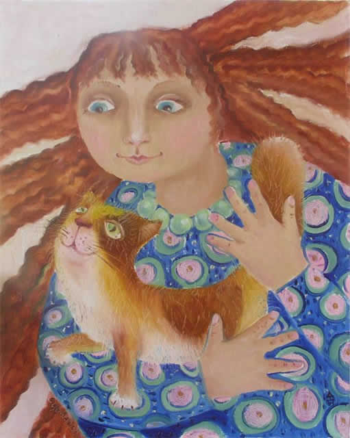 Двойной портрет или о взаимопонимание женщин и котов