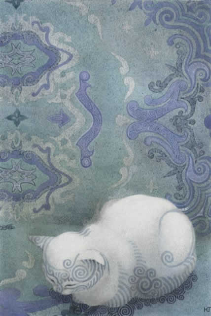 Кошка, слушающая Баха