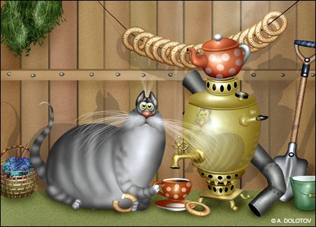 Кот дачник